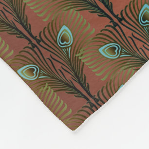 Couverture Polaire Gatsby Grandes plumes design art déco