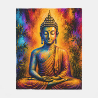 Couverture Polaire Gautama Buddha en profonde méditation