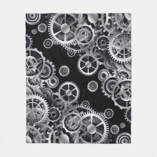 Couverture Polaire Gears en argent vapeur