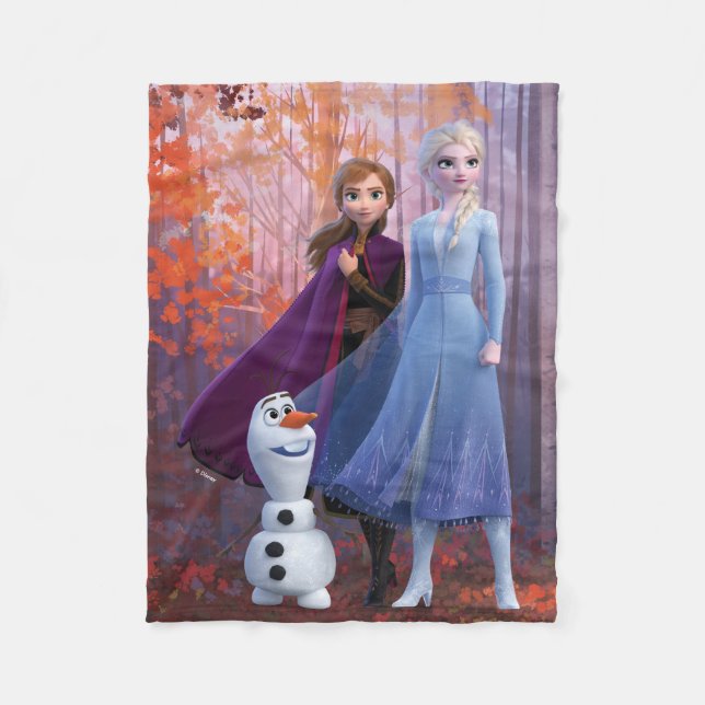 Couverture Polaire Gelé 2| Anna, Elsa et Olaf (Devant)