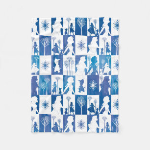 Couverture Polaire Gelée 2 : Anna, Elsa et Olaf Winter Tile Motif