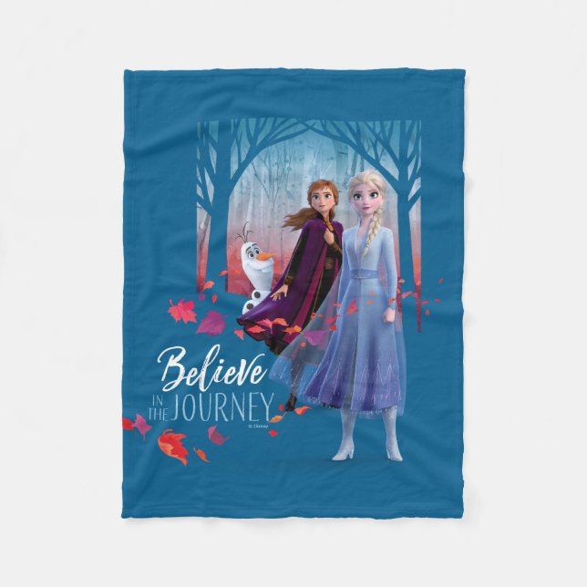 Couverture Polaire Gelée 2 : Elsa, Anna, et Olaf| Croire (Devant)