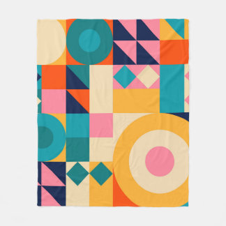 Couverture Polaire Géométrie minimaliste : affiche d'illustration Vin