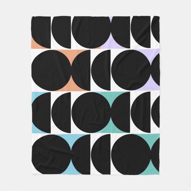 Couverture Polaire Géométrique moderne du milieu du siècle (Devant)