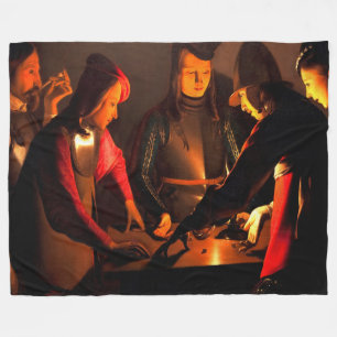 Couverture Polaire Georges de la Tour - Les Joueurs de Dices