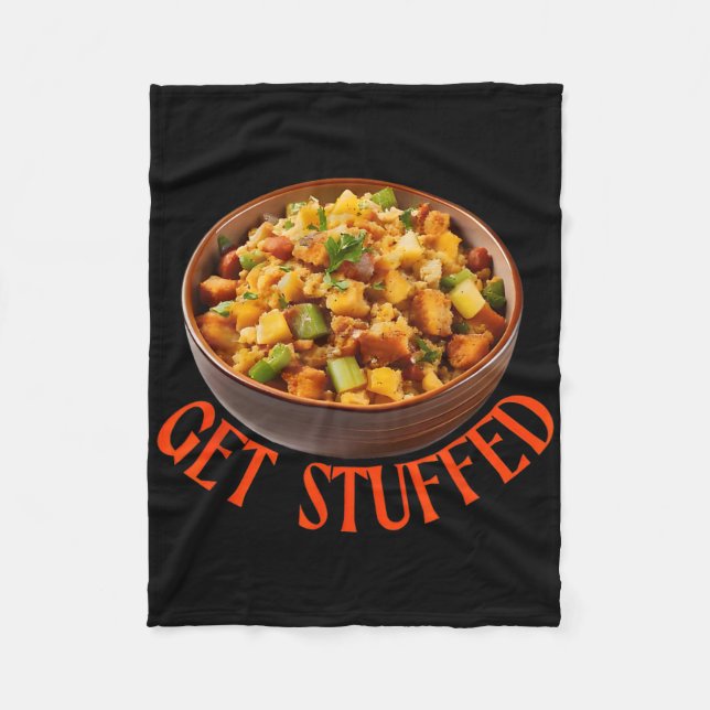 Couverture Polaire Get Stuffed Thanksgiving Stuffing  (Devant)