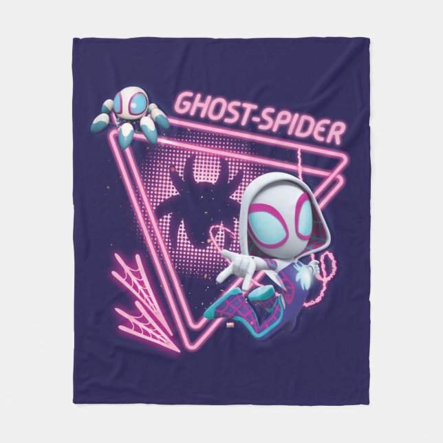 Couverture Polaire Ghost-Spider et TWIRL-E Glow Webs Glow (Devant)