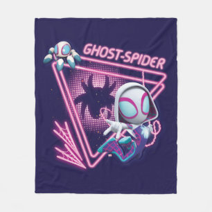 Couverture Polaire Ghost-Spider et TWIRL-E Toiles lumineuses brillent