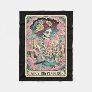 Couverture Polaire Ghosting Pendejos Funny Día De Los Muertos Tarot C