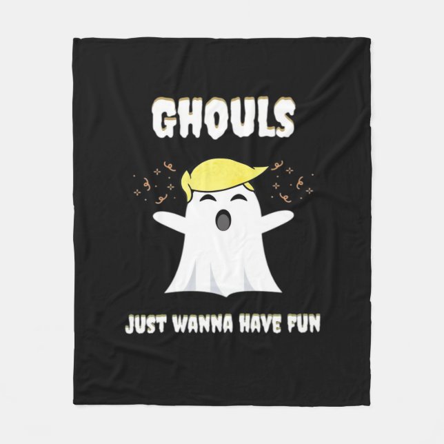 Couverture Polaire Ghouls veut juste avoir un design rétro amusant (Devant)