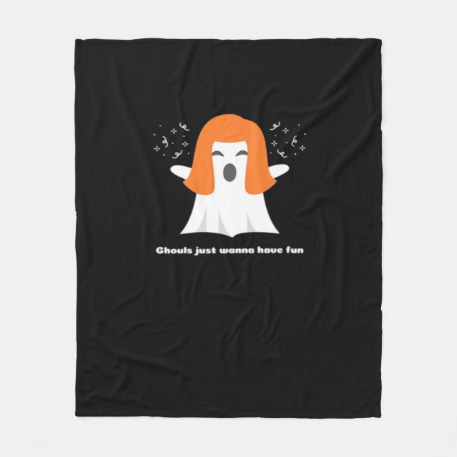 Couverture Polaire Ghouls veut juste s'amuser amusant Halloween drôle (Devant)