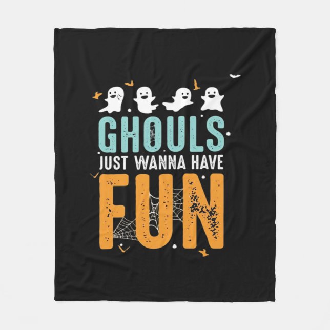Couverture Polaire Ghouls veut juste s'amuser drôle Costume d'Hallowe (Devant)