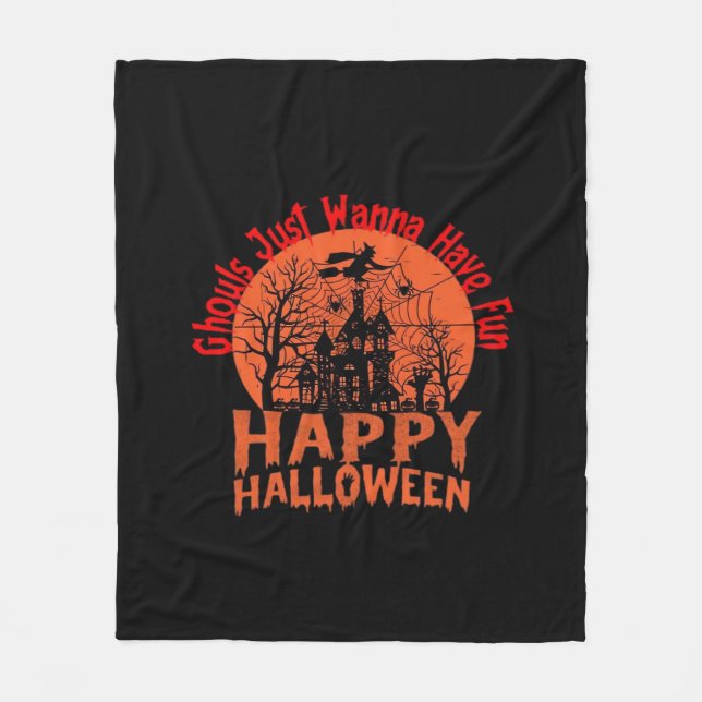 Couverture Polaire Ghouls veut juste s'amuser - Ghoul-Tastic Hallowee (Devant)