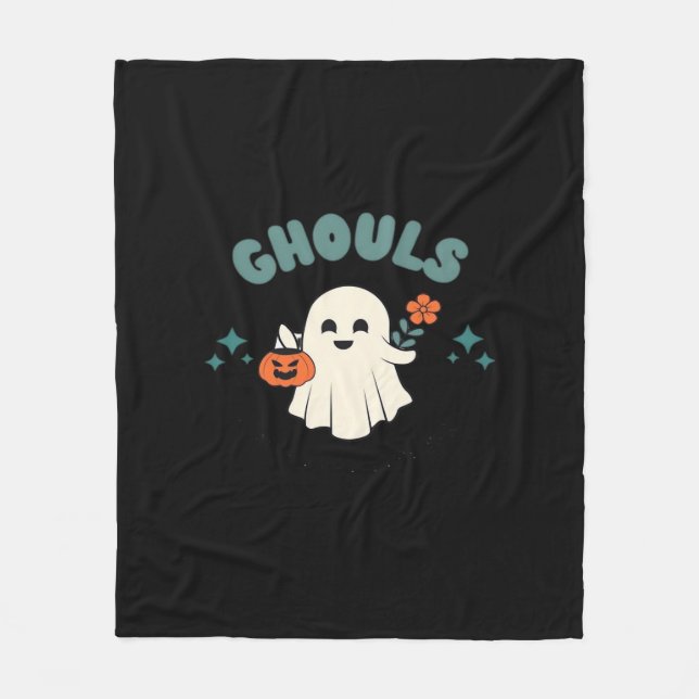 Couverture Polaire Ghouls veut juste s'amuser Halloween Art Funny Quo (Devant)