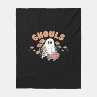 Couverture Polaire Ghouls veut juste s'amuser Halloween Art Sloth Des