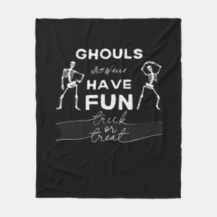 Couverture Polaire Ghouls Veux Juste Avoir Une Citation D'Automne Amu