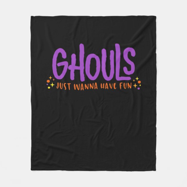 Couverture Polaire GHOULS Veux Juste S'Amuser Aménagé (Devant)