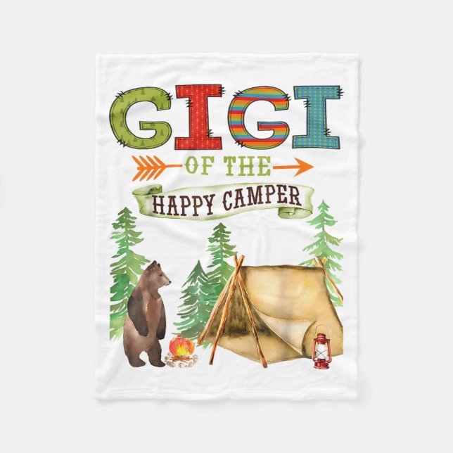 Couverture Polaire Gigi Of The Happy Camper First Birthday Camng  (Devant)