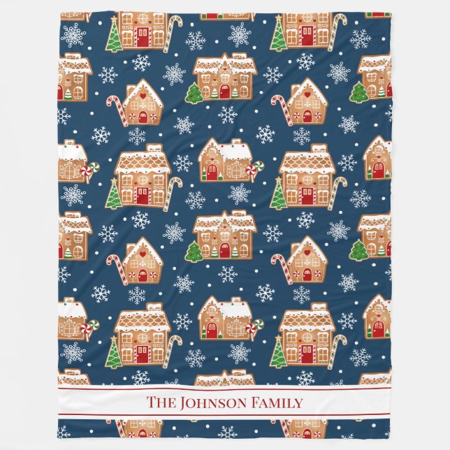 Couverture Polaire Gingerbread House Christmas (Devant)