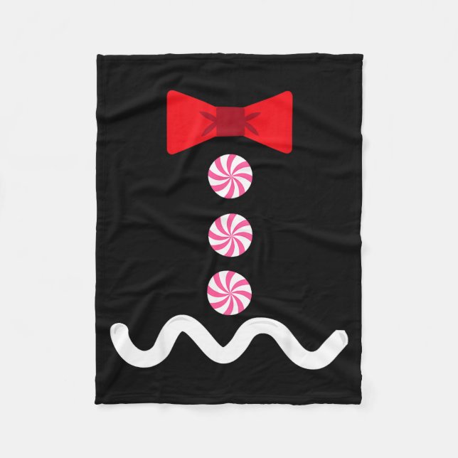 Couverture Polaire Gingerbread Man Christmas Costume Cookie Baking  (Devant)