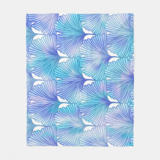 Couverture Polaire Ginkgo Biloba Feuille Motif d'automne