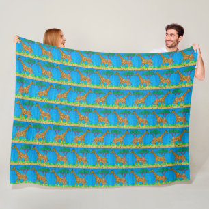 Couverture Polaire Girafe - Plaid de laine