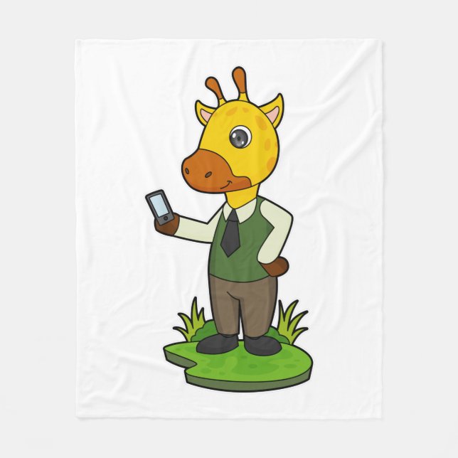 Couverture Polaire Giraffe avec mobile (Devant)