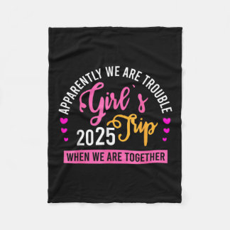 Couverture Polaire Girl’s Trip 2025 Summer Beach Weekend Vacation Wom