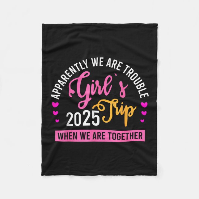 Couverture Polaire Girl’s Trip 2025 Summer Beach Weekend Vacation Wom (Devant)