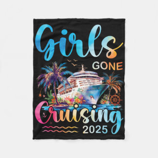 Couverture Polaire Girls Gone Cruising 2025 Girl Cruise Ship Vacation