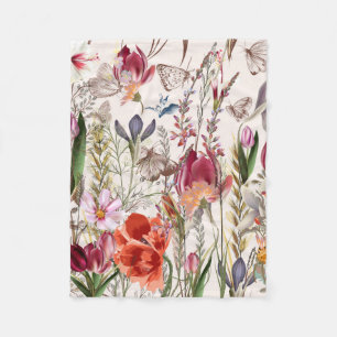 Couverture Polaire Gisement lumineux de ressort. Motif romantique
