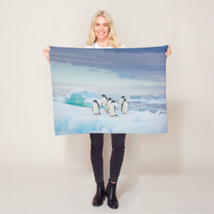 Couverture Polaire Glace et neige Adelie Penguins Antarctique