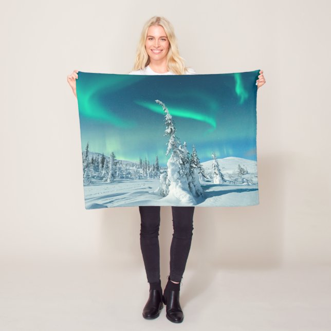 Couverture Polaire Glace et neige | Northern Lights, Laponie, Finland (En situation)
