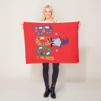 Couverture Polaire Gnome éffrayante avec Fantômes et Citrouilles