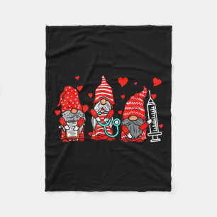 Couverture Polaire Gnome Nurse Scrub Valentine Rn Icu Er Valentines D