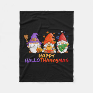 Couverture Polaire Gnomes Halloween Thanksgiving Christmas Happy Hall