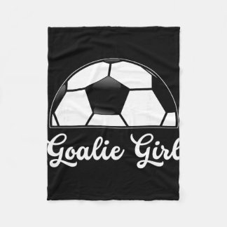 Couverture Polaire Goalie Girl Soccer Player Woman Soccer Goalie Girl