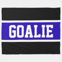 GOALIE Texte Gras Athlétisme Bleu Noir Blancs