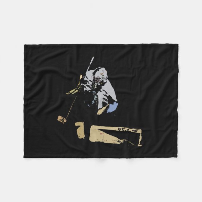 Couverture Polaire Goaltender - Joueur de hockey (Devant (Horizontal))