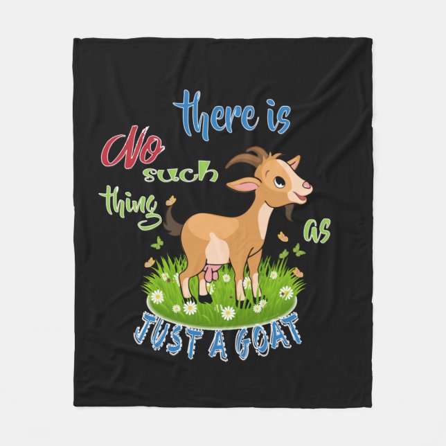 Couverture Polaire GOAT Lover | Just a Goat GetYerGoat™ (Devant)
