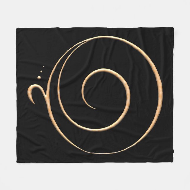 Couverture Polaire Gold Gratitude  (Devant (Horizontal))