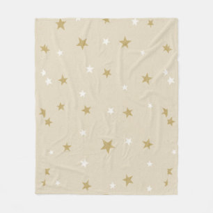 Couverture Polaire Gold Star Art Motif Une magie Noël Ciel