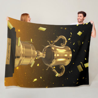 Couverture Polaire Gold Trophy Blanket – Sports Fan Throw
