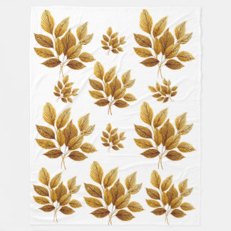 Couverture Polaire Golden Leaf Luxe