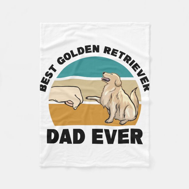 Couverture Polaire Golden Retriever (Devant)