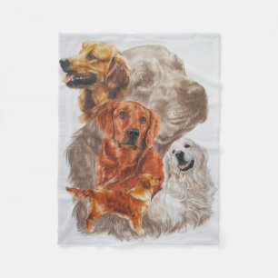 Couverture Polaire Golden Retriever