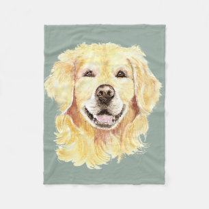 Couverture Polaire Golden Retriever chien animal animal animal aquare