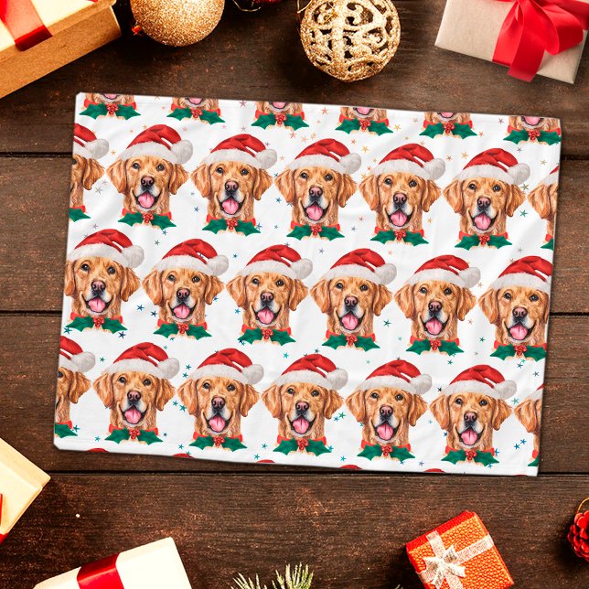 Couverture Polaire Golden Retriever Chien race Noël (Créateur téléchargé)