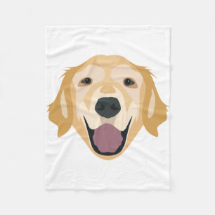 Couverture Polaire Golden retriever d'illustration