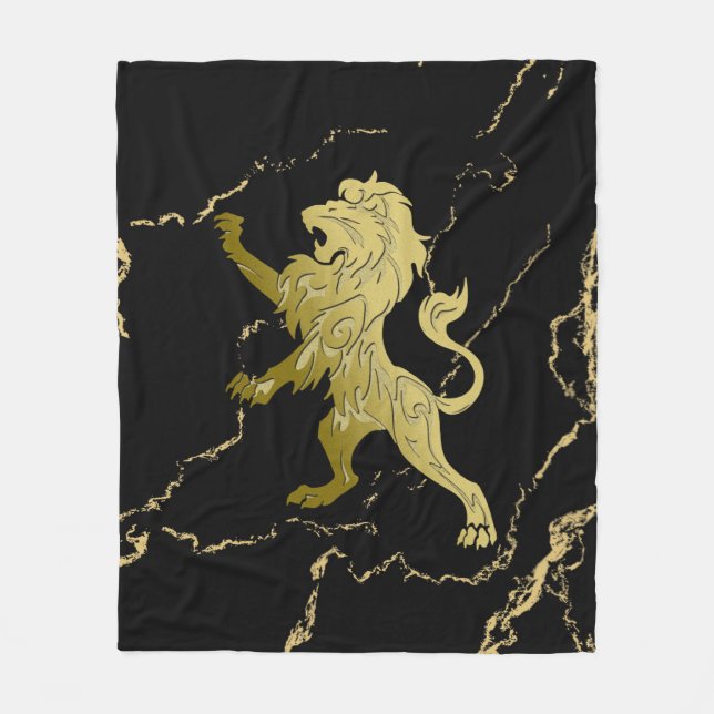 Couverture Polaire Golden Royal Lion (Devant)